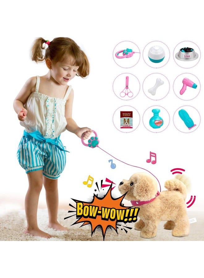 Koonie Talking Golden Retriever, Repeats What You Say, Plush Animal Electronic Interactive Toy, Repeating Singing Walking and Barking Pet, Stuffed Puppy Walking Dog for Kids Boys Girls Gift - Image 1