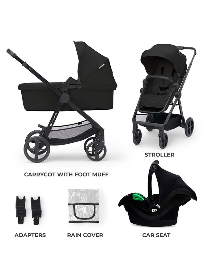 Kinderkraft Newly Multifunctional Travel System, Classic Black - Image 3