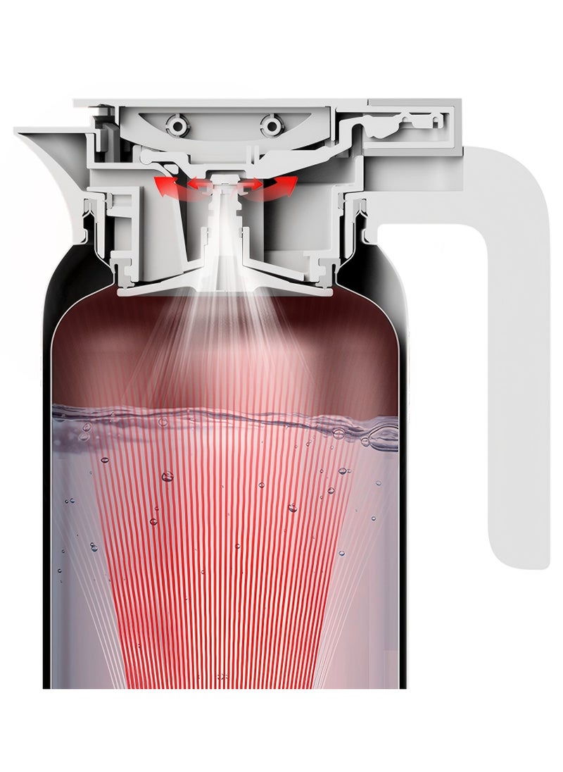 Xiaomi - Mijia Insulated Kettle 1.8L,Long-Lasting  Temperature Lock  316L Stainless Steel Inner Anti-backflow Spout-MJBWH01PL White - Image 1