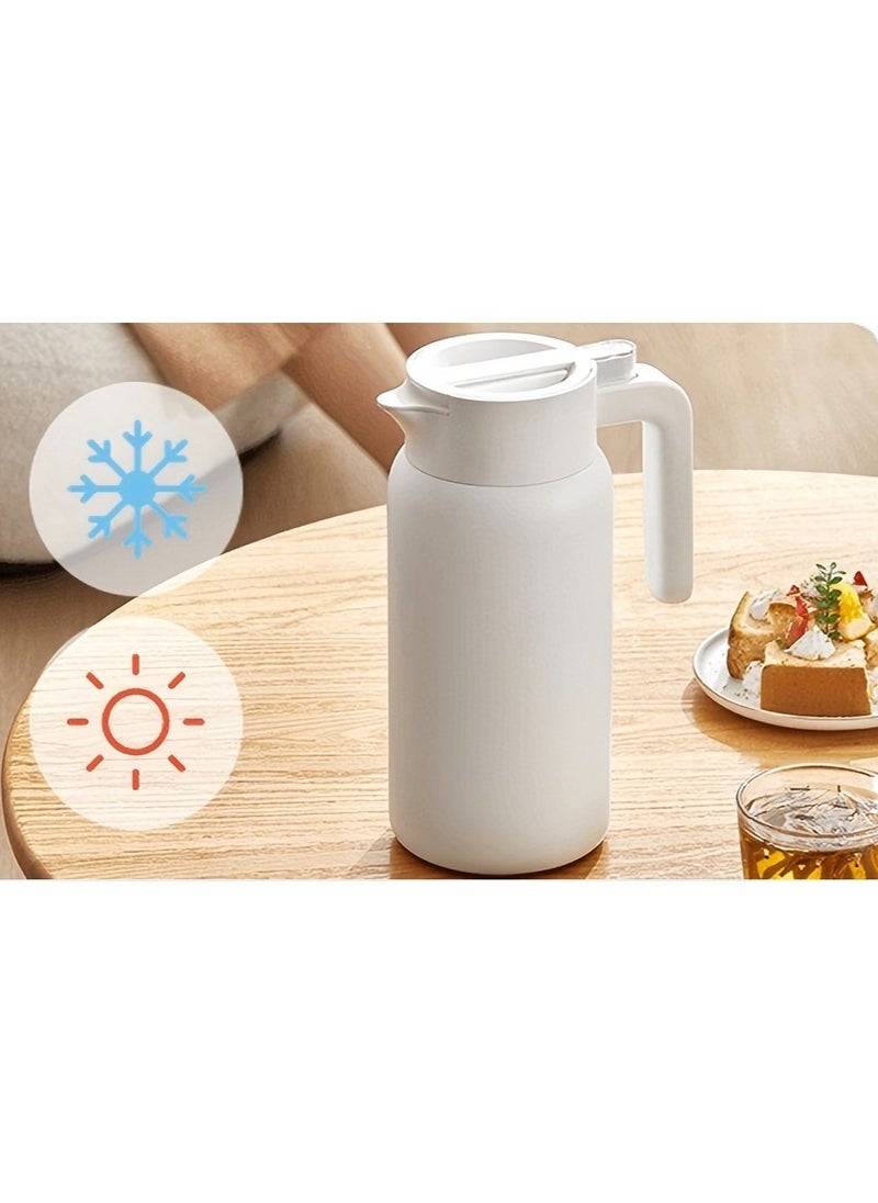 Xiaomi - Mijia Insulated Kettle 1.8L,Long-Lasting  Temperature Lock  316L Stainless Steel Inner Anti-backflow Spout-MJBWH01PL White - Image 1