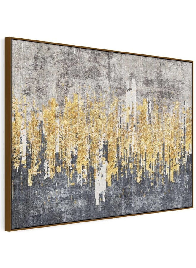 Home Gallery Abstract Art Gold Watercolour Framed Wall Art - Image 5