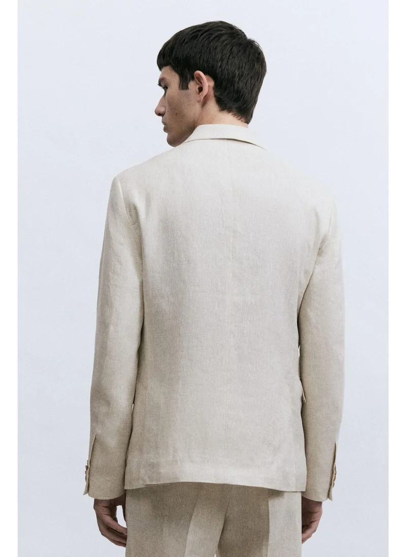 اتش اند ام Slim Fit Linen jacket