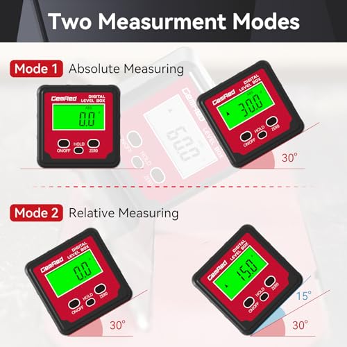 GemRed Digital Angle Gauge (Aluminum-with Hold Function) - Image 3