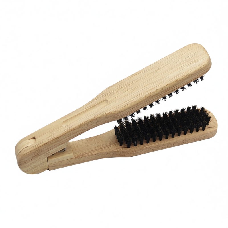 Hair Comb: Wooden Handle Premium Fiber Hair - Time-Saving Styling Comb for All Hair Types, Thick Coarse Hair And Flat Ironing Use - Image 1