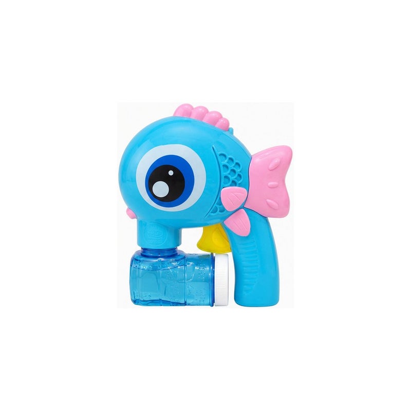 BUBBLE GUN Sporty Play | Bubble Gun Toy for Children, Fish Shaped Bubble Blower, Blue - Image 1