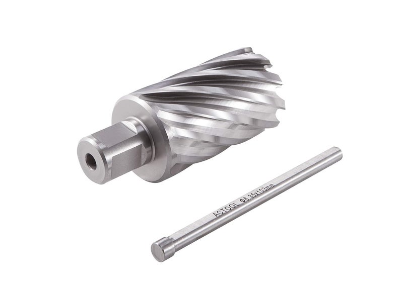 ACTOOL 1-7/16" Diameter × 2" Depth of Cut HSS ANNULAR Cutter with 3/4'' Weldon Shank - Image 4