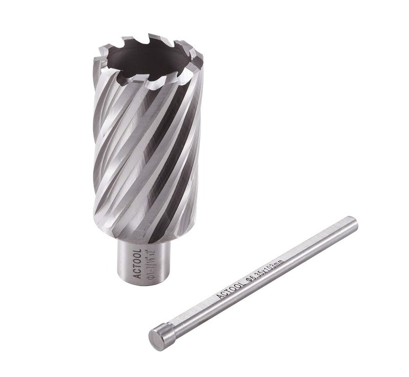 ACTOOL 1-7/16" Diameter × 2" Depth of Cut HSS ANNULAR Cutter with 3/4'' Weldon Shank - Image 5