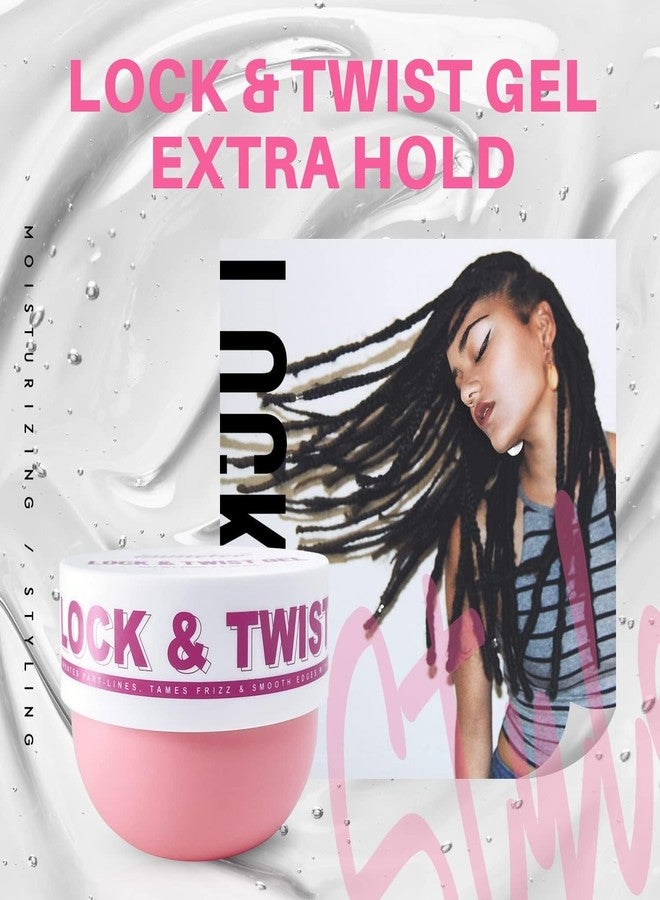 immetee Braiding Gel, Twist and Lock Gel All Day Hold, Edge Control Gel for Afro Hair, Frizz Control Hair Gel with Brush.200g/7.05Oz - Image 3