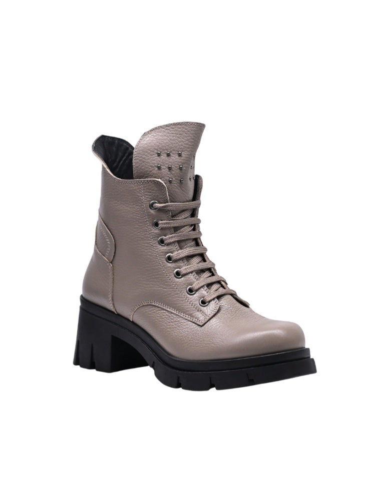 Levent Genuine Leather Half Boot For Women - Mink - Image 1
