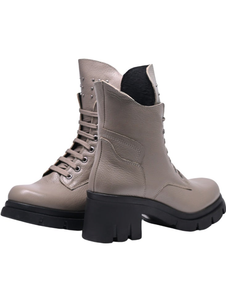 Levent Genuine Leather Half Boot For Women - Mink - Image 2