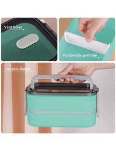 ROEIEIS Adult Bento Box Lunch Box Large, Bento Box Japanese Lunch Box Kit with Bag & Utensils, Food Picks for Bento Box Containers, Stackable Bento Box for Adults, Microwave Bento Boxes BPA-free Food Safe  - Image 5