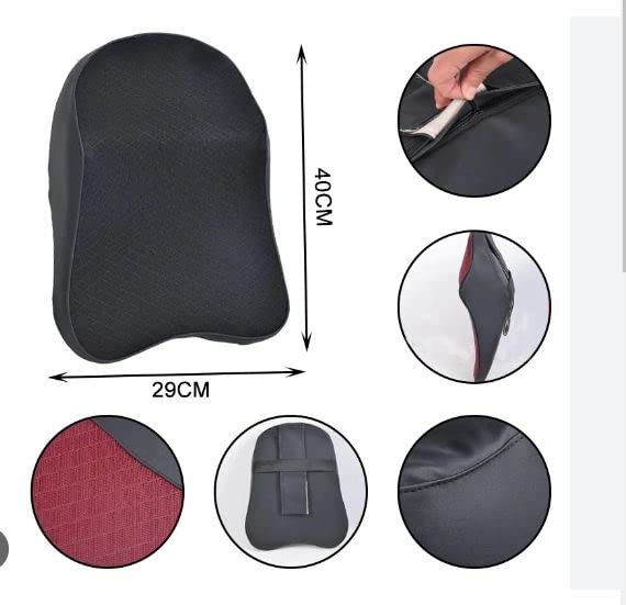 HVG TRADERS Car Neck Pillow Memory Foam Head Rest Adjustable Auto Headrest Pillow Travel Neck Cushion Support Holder Seat Pillow - Image 5