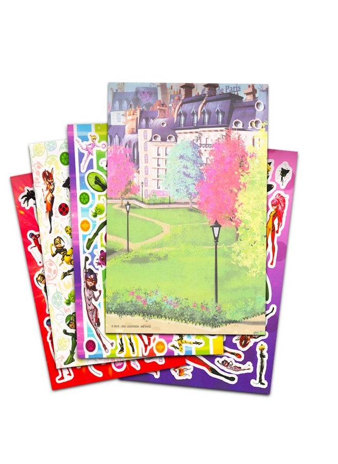 Miraculous Miraculous Ladybug Activity Set for Kids - Bundle with Miraculous Ladybug 80pg Coloring Book, Color and Trace Book, Stickers, and More (Miraculous Ladybug Party Supplies)  - Image 3