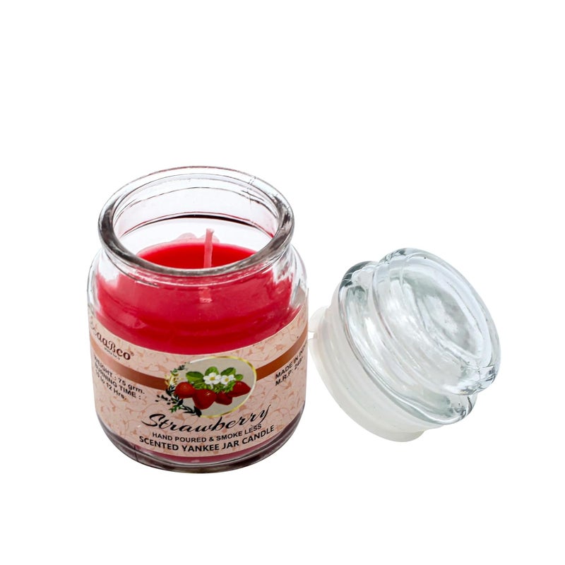 AABCO aaBCo Pure Paraffin Wax Yankee JarCandle with Natural Perfume and Cotton Wick Long BurningSmoke LessDriplessLong Lasting Perfume with 70 grm Wax 24030018  - Image 3