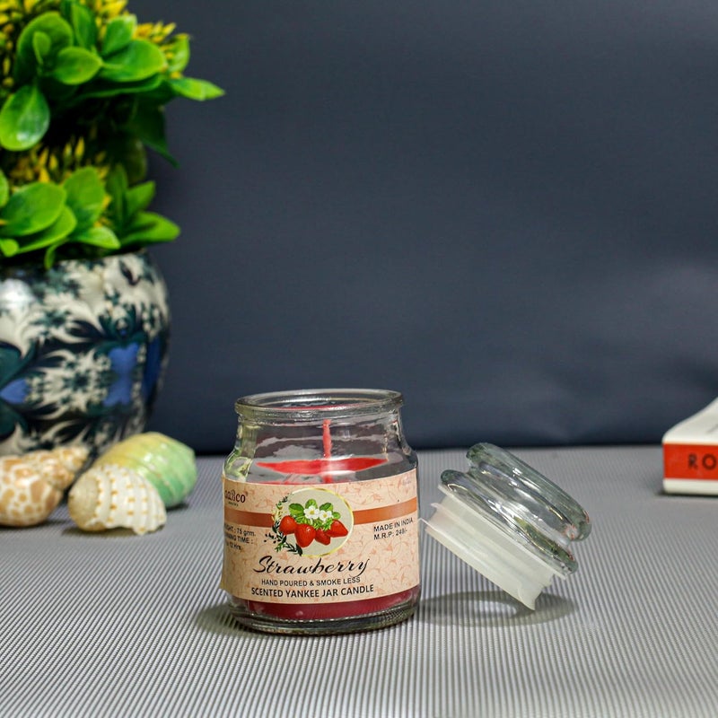 AABCO aaBCo Pure Paraffin Wax Yankee JarCandle with Natural Perfume and Cotton Wick Long BurningSmoke LessDriplessLong Lasting Perfume with 70 grm Wax 24030018  - Image 4