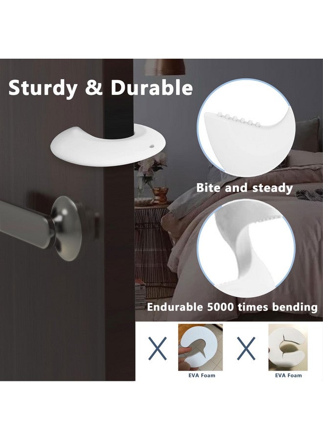 Neobay Silicone Door Guard and Stopper, Prevents Finger Pinch Injuries, Door Safety for Kids, 2 Packs White Basic - Image 4