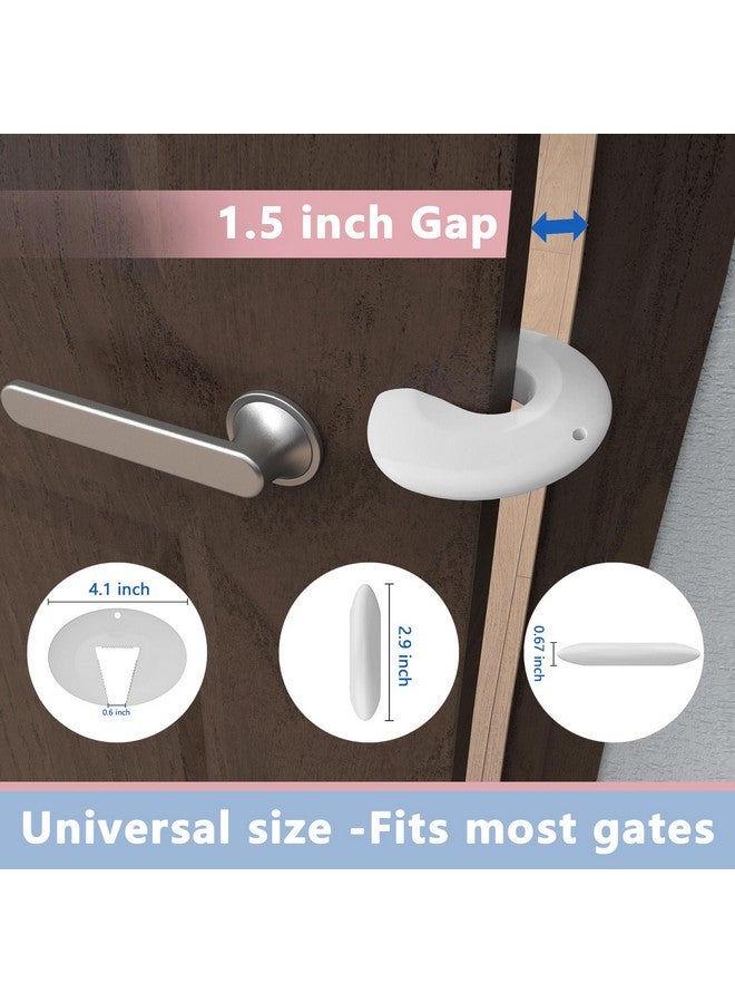 Neobay Silicone Door Guard and Stopper, Prevents Finger Pinch Injuries, Door Safety for Kids, 2 Packs White Basic - Image 5