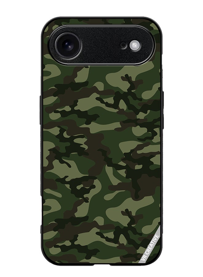 Protective Case Cover For Apple iPhone 17 Air Camouflage Green Design Multicolour