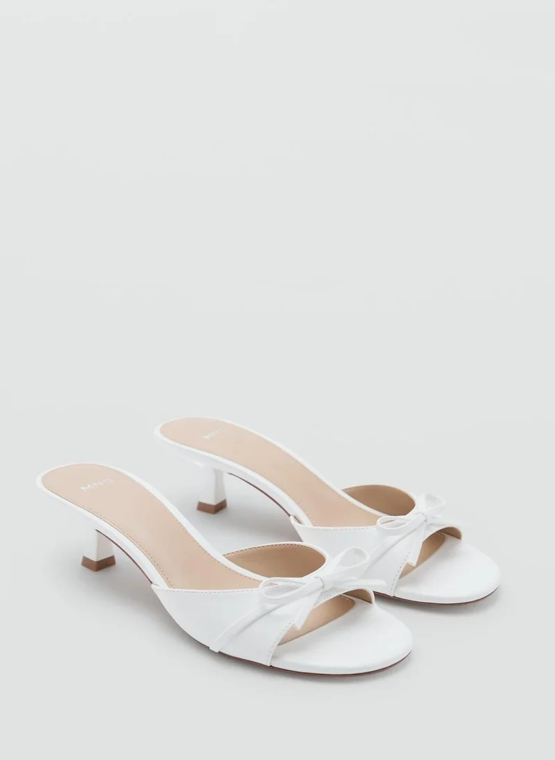 MANGO Bow Heel Sandals
