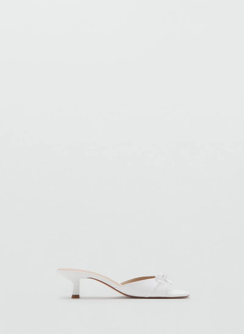 MANGO Bow Heel Sandals