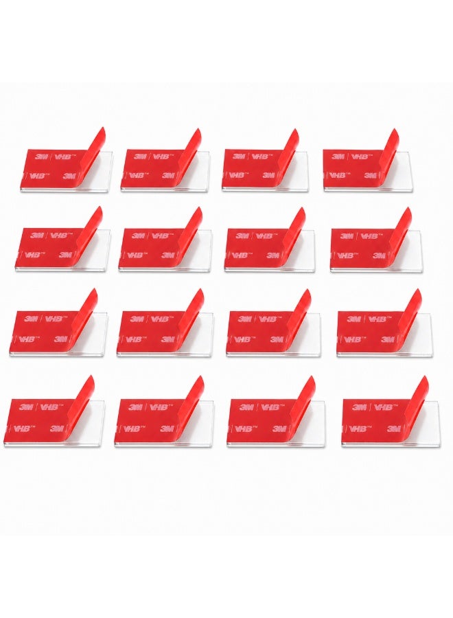 Double Sided Tape Heavy Duty, 20PCS 3M VHB 4910 Adhesive Pads - 1x2 in Rectangles, Strong Hold Mounting Tape for Crafts, Photos, Home & Office Use