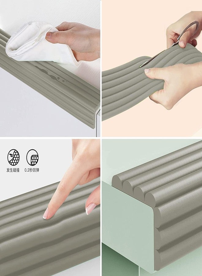 Takositio Soft Baby Proofing Corner Guards & Edge Protectors-Pre-Taped Table Corner Protector,Child Safety for Babies,Toddles,Kids Corner Covers Furniture,Table,Desk (Grey) - Image 5