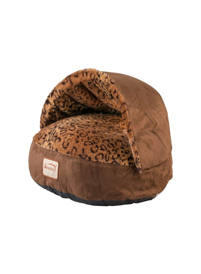 Armarkat Cat Bed, Mocha and Leopard - Image 2