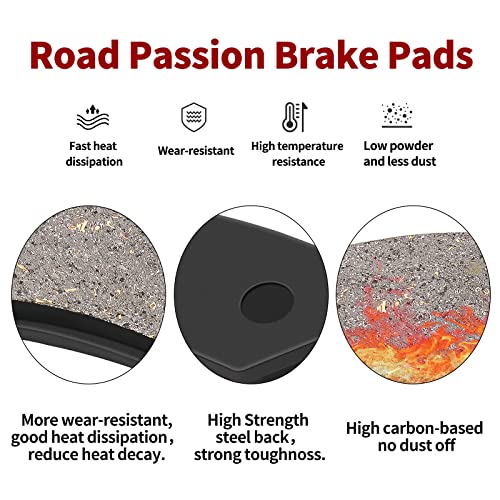 Road Passion FA197 Brake Pads Front and Rear for KAWASAKI EX 250 Ninja 250 R 2008-2012 / EX 300 Ninja 2013-2016 - Image 5