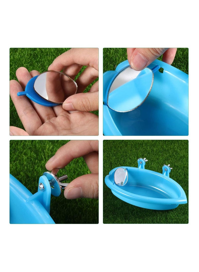 SYOSI Bird Bathtub Bath Cage Shower Bowl with Hooks Accessory for Little Parrot Bathing Tub Pet Brids Canary Hanging Bathroom - Image 3