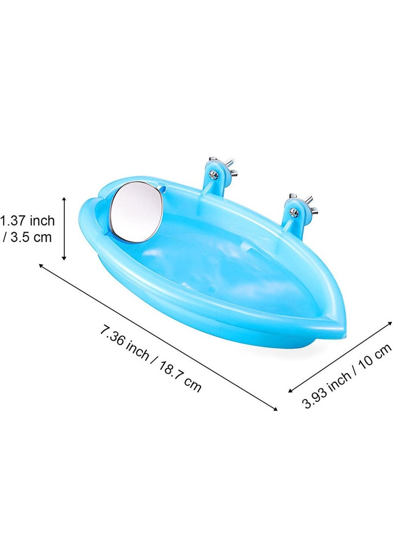 SYOSI Bird Bathtub Bath Cage Shower Bowl with Hooks Accessory for Little Parrot Bathing Tub Pet Brids Canary Hanging Bathroom - Image 2