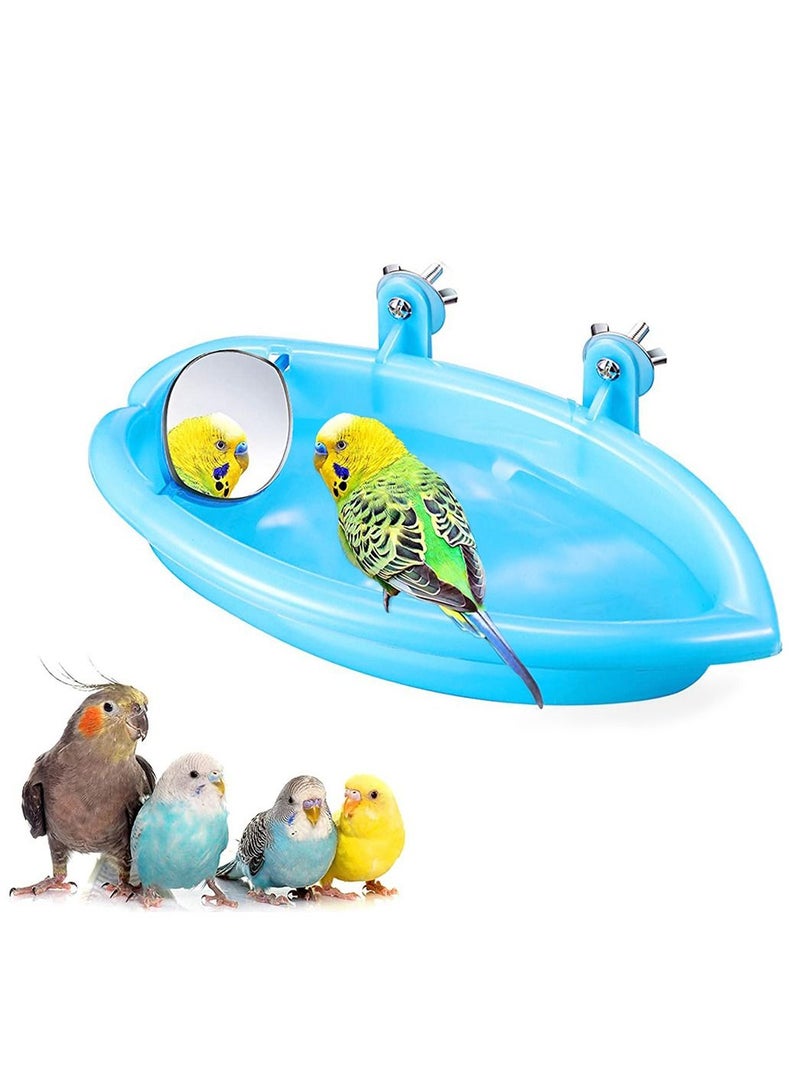 SYOSI Bird Bathtub Bath Cage Shower Bowl with Hooks Accessory for Little Parrot Bathing Tub Pet Brids Canary Hanging Bathroom - Image 4