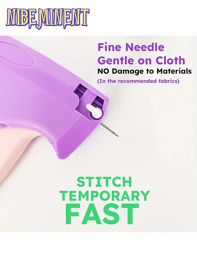 NIBEMINENT Fine Stitch Gun Stitchy Quick Clothing Fixer for Clothes,Micro Tagging Gun for Clothing with 5 Fine Needles & 1000 Pcs Fasteners,Mini Speedy Sticky Sewing Gun Hemming Tool (white) - Image 4
