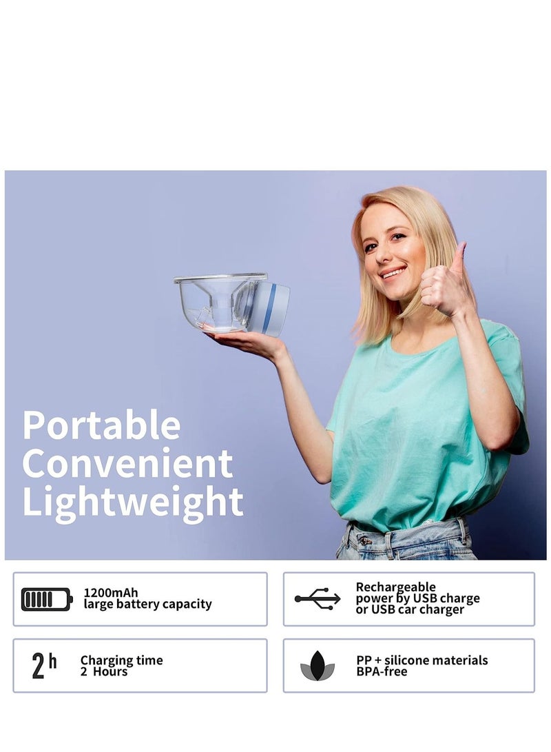 Arabest Breast Pump,Portable Breast Pump,Wearable Breast Pump,Hands Free Electric Breast Pump,Painless Breastfeeding Breastpump Can Be Worn in-Bra,Blue - Image 5