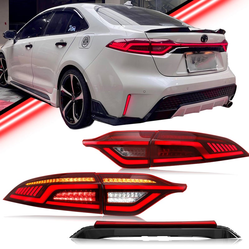 TTABC Mods Tail Lights for Toyota Corolla 20202024 All Models FitRED