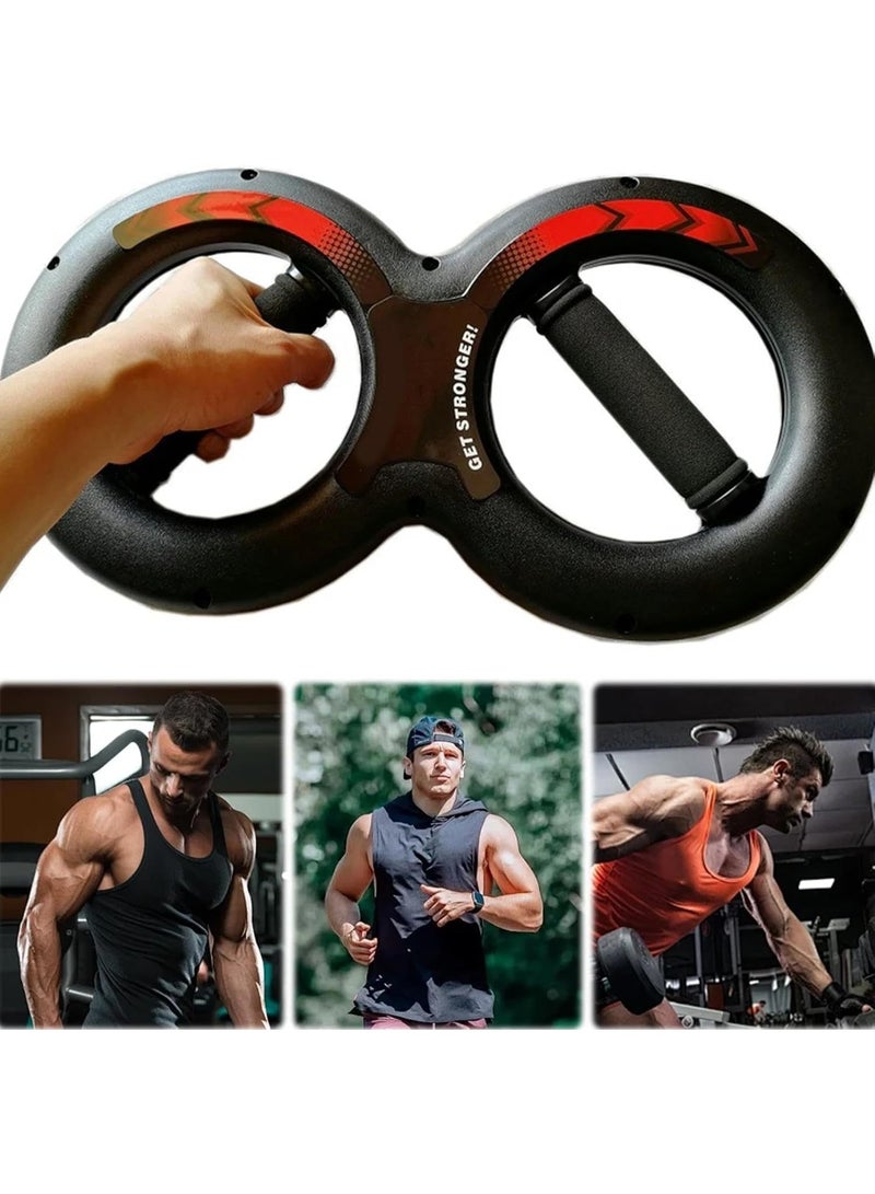 سبورت كيو مقوي قبضة اليد وتمارين الذراعين بشكل 8 – أداة تدريب قوة المعصم والساعد 20 كجم للياقة وتقوية القبضة والذراع والكتف - Image 2