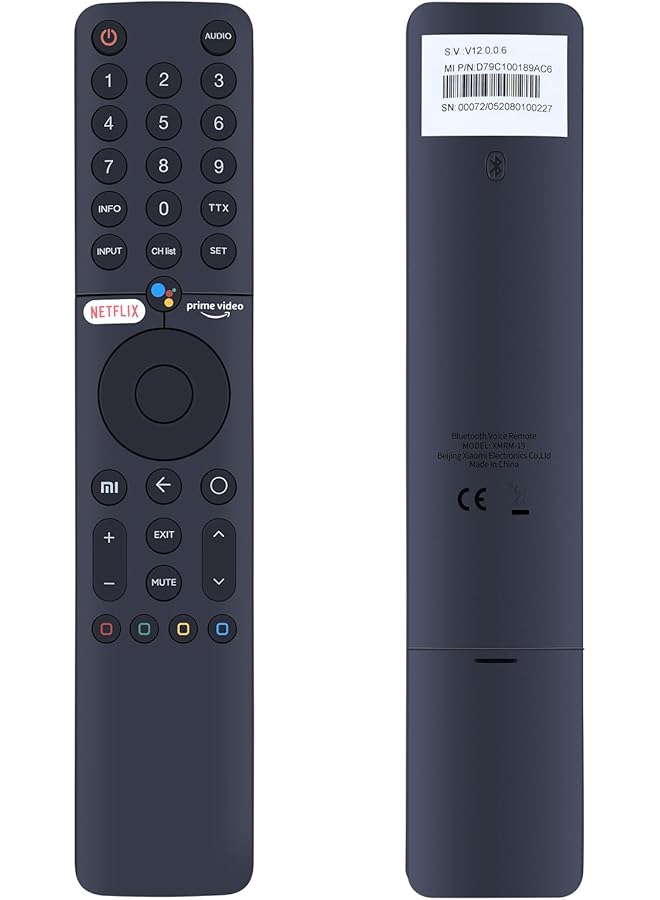 erorex New Xmrm 19 Xmrm19 Voice Tv Remote Control Replacement Fit For Xiaomi Mi Tv P1 Q1 Smart Tv With Voice Control And Short Cut Button  - Image 1