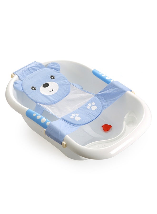 الرضع سميكة الدب شابو شبكة حوض استحمام قابل للطي حديث الولادة حوض استحمام السفر الطفل الصغير الاستحمام الأمن مقعد شبكة - Image 1