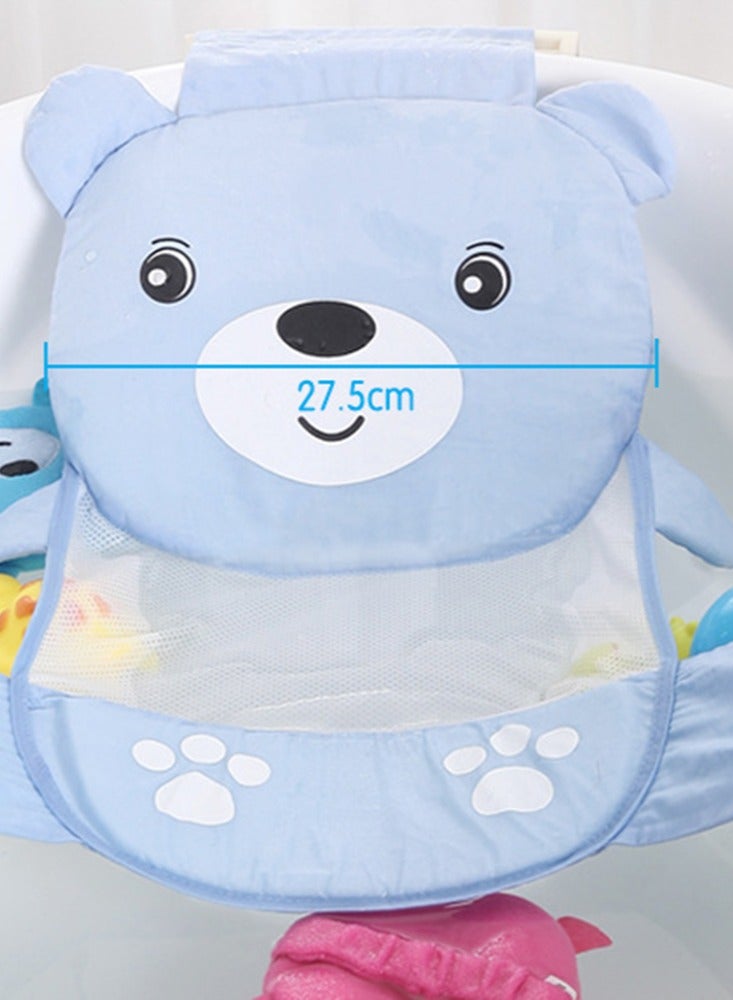 الرضع سميكة الدب شابو شبكة حوض استحمام قابل للطي حديث الولادة حوض استحمام السفر الطفل الصغير الاستحمام الأمن مقعد شبكة - Image 4