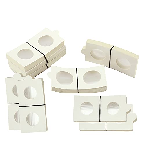 Lewano Cardboard Coin Collecting Holders for Coin Collection Supplies, 5 Sizes Coin Flips Assorted, 250 Counts - Image 1