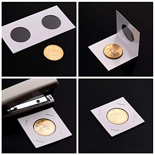 Lewano Cardboard Coin Collecting Holders for Coin Collection Supplies, 5 Sizes Coin Flips Assorted, 250 Counts - Image 5