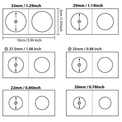 Lewano Cardboard Coin Collecting Holders for Coin Collection Supplies, 5 Sizes Coin Flips Assorted, 250 Counts - Image 4