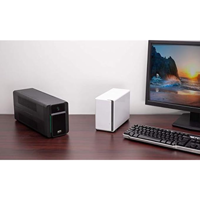 APC BACK UPS - BX750MI - UPS 750VA BATTERY BACKUP & SURGE PROTECTOR, BACKUP BATTERY WITH AVR, DATALINE PROTECTION, UNITERRUPTIBLE POWER SUPPLY BX750MI - Image 2