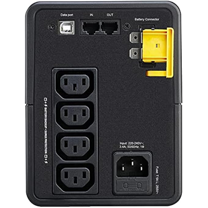 APC BACK UPS - BX750MI - UPS 750VA BATTERY BACKUP & SURGE PROTECTOR, BACKUP BATTERY WITH AVR, DATALINE PROTECTION, UNITERRUPTIBLE POWER SUPPLY BX750MI - Image 3