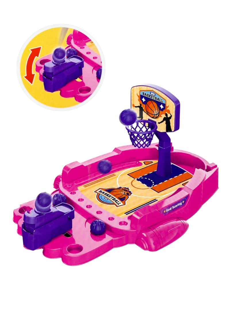 Mini Sports Basketball Table, Dual Interactive Fighting Games for Kids, Toddlers and Adults - Image 2