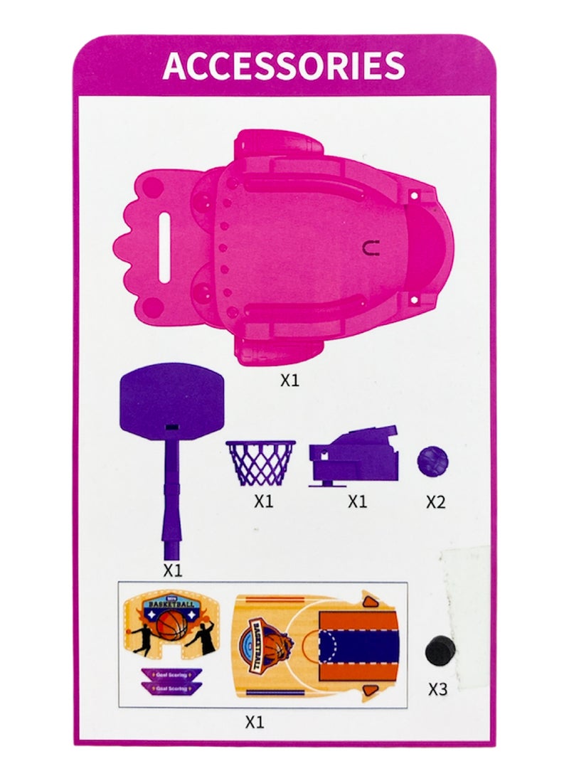 Mini Sports Basketball Table, Dual Interactive Fighting Games for Kids, Toddlers and Adults - Image 4