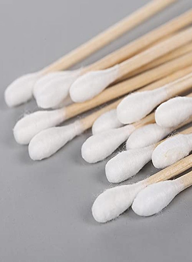 DCELLA 100pcs/box (Pack of Two) Bamboo Wooden Cotton Swabs, Eco Friendly Cotton Swabs Wood Sticks, Recyclable & Biodegradable Cotton Buds for Ear Cleaning - Image 4