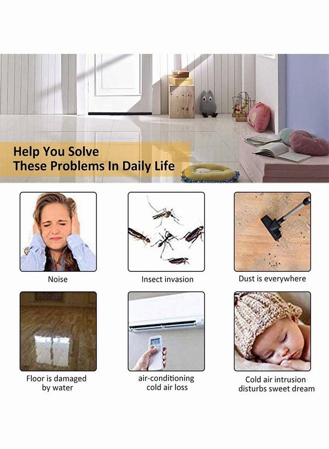 Door Air Stopper Door Bottom Seal Door Draft and Dust Stopper Door Insect Protector - Image 2