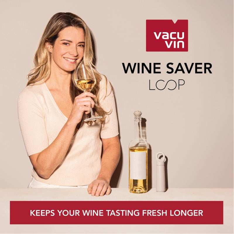 Vacu Vin Wine Saver Loop â€“ Made in the Netherlands â€“ Premium Wine Preserver Pump with Stopper â€“ Reseals & Preserves Red or White Wine â€“ Airtight Air Removal System â€“ Terra - Image 5