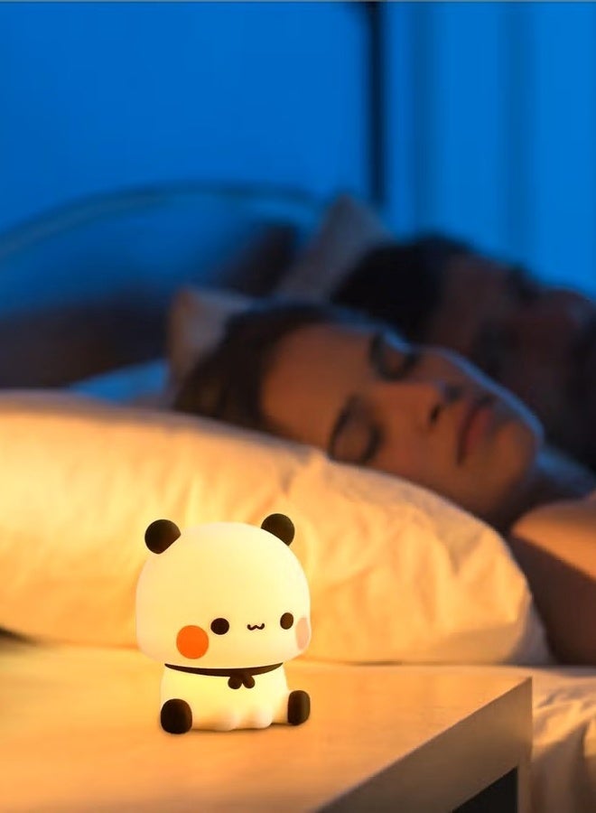 ضوء ليلي، مصباح ليلي LED على شكل باندا لطيف ومرن، إضاءة ليلية قابلة للتعتيم بثلاثة مستويات لغرف الأطفال والرضاعة الطبيعية وديكور للأطفال الصغار، هدايا رائعة للأطفال - Image 2