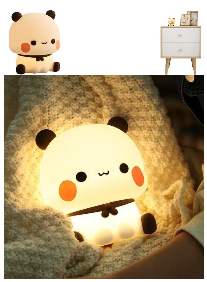 ضوء ليلي، مصباح ليلي LED على شكل باندا لطيف ومرن، إضاءة ليلية قابلة للتعتيم بثلاثة مستويات لغرف الأطفال والرضاعة الطبيعية وديكور للأطفال الصغار، هدايا رائعة للأطفال - Image 5